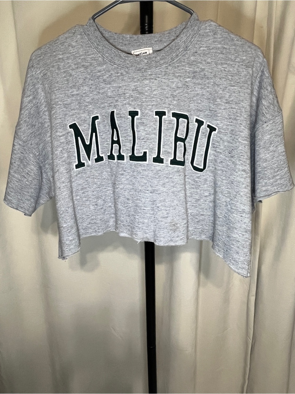 Reflex Collegiate Embroidery Chopped & Cropped Sweatshirt